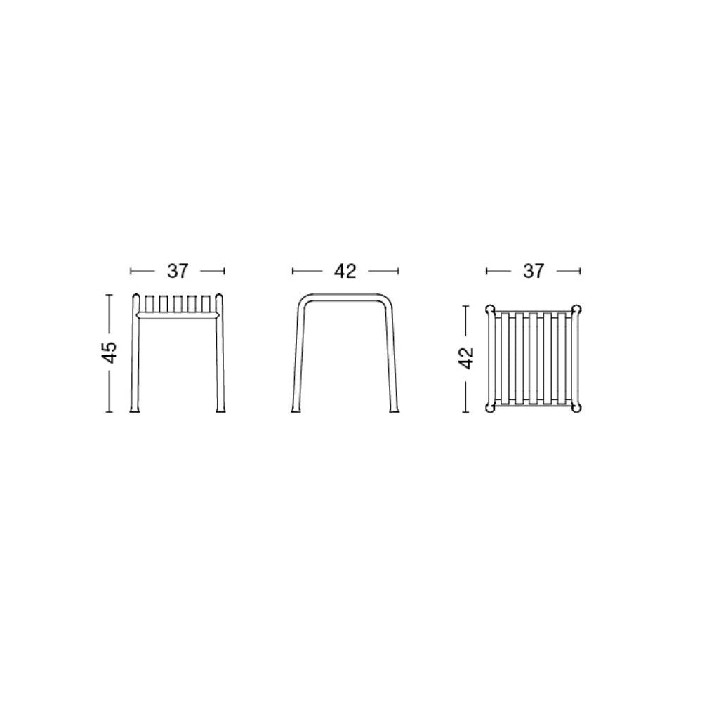 Palissade Stool - Sky grey