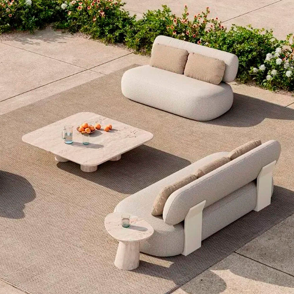 Bubble Outdoor Side Table – Travertine