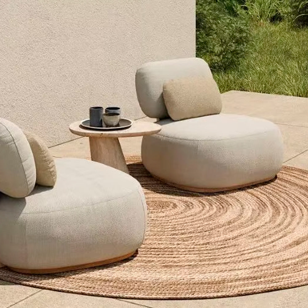 Bubble Outdoor Side Table – Travertine