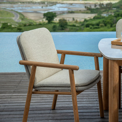 Benoa Teak Armchair - Linnen