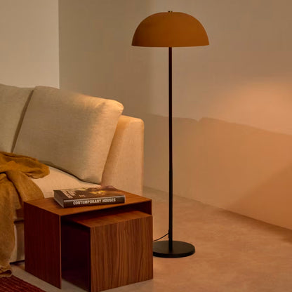 Nibla metal floor lamp - Black | Terracota