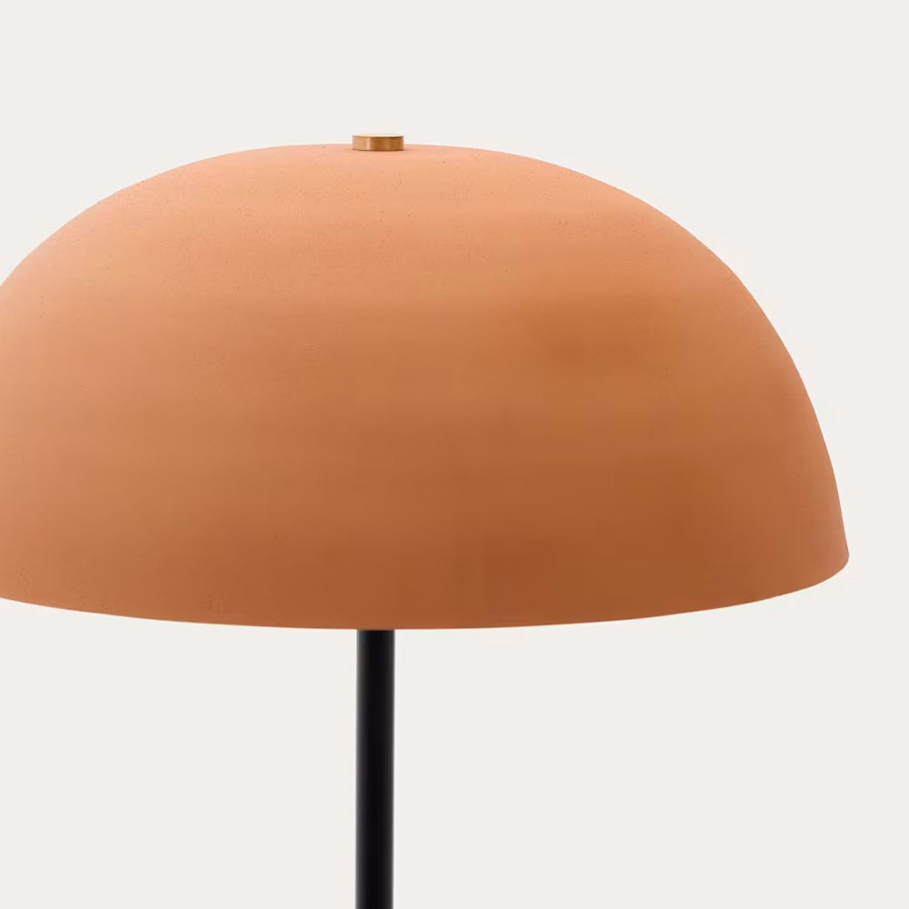 Nibla metal floor lamp - Black | Terracota