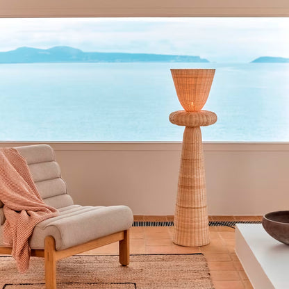 Neuda Rattan Floor Lamp