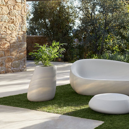 Stone Planter - White