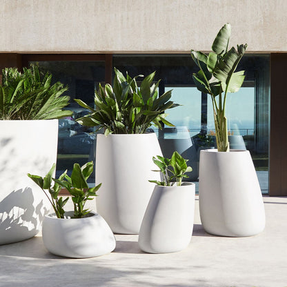 Stone Planter - White