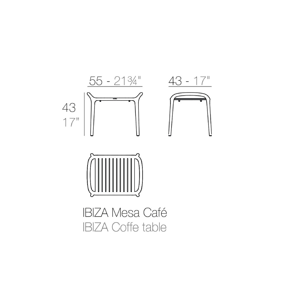 Vondom Ibiza Side Table - Pickle