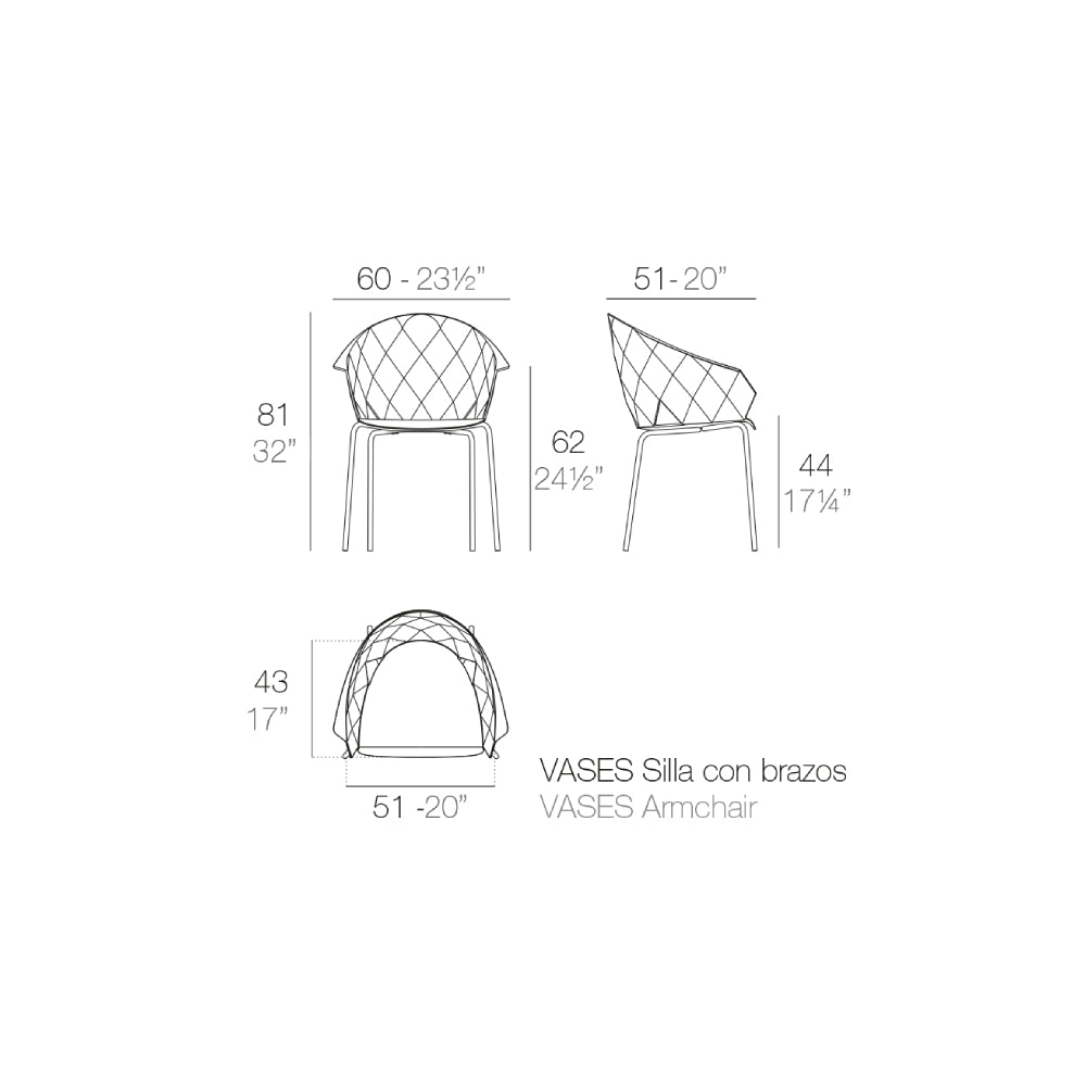 Vases Armchair - White