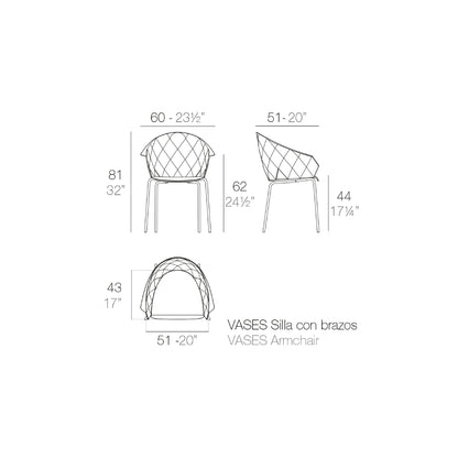 Vases Armchair - White