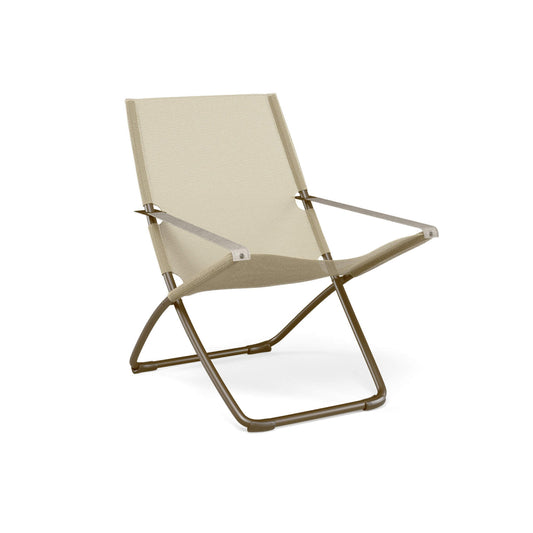 Snooze Deck Chair 75x91 cm - Indian brown|beige