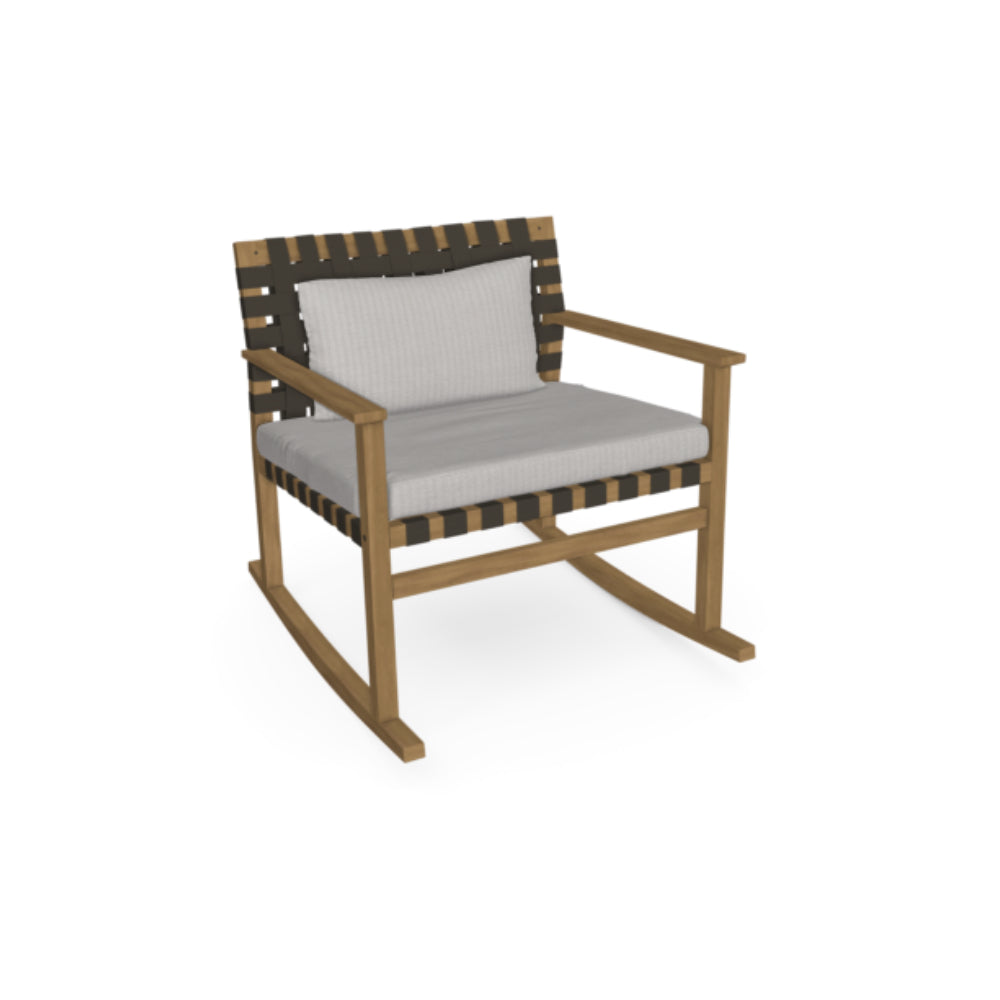 Vis à Vis Rocking Chair Cushion - Grey