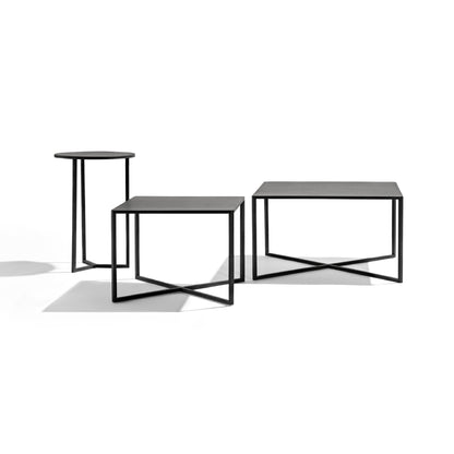 Natal Alu X Square Side Table - Wengé