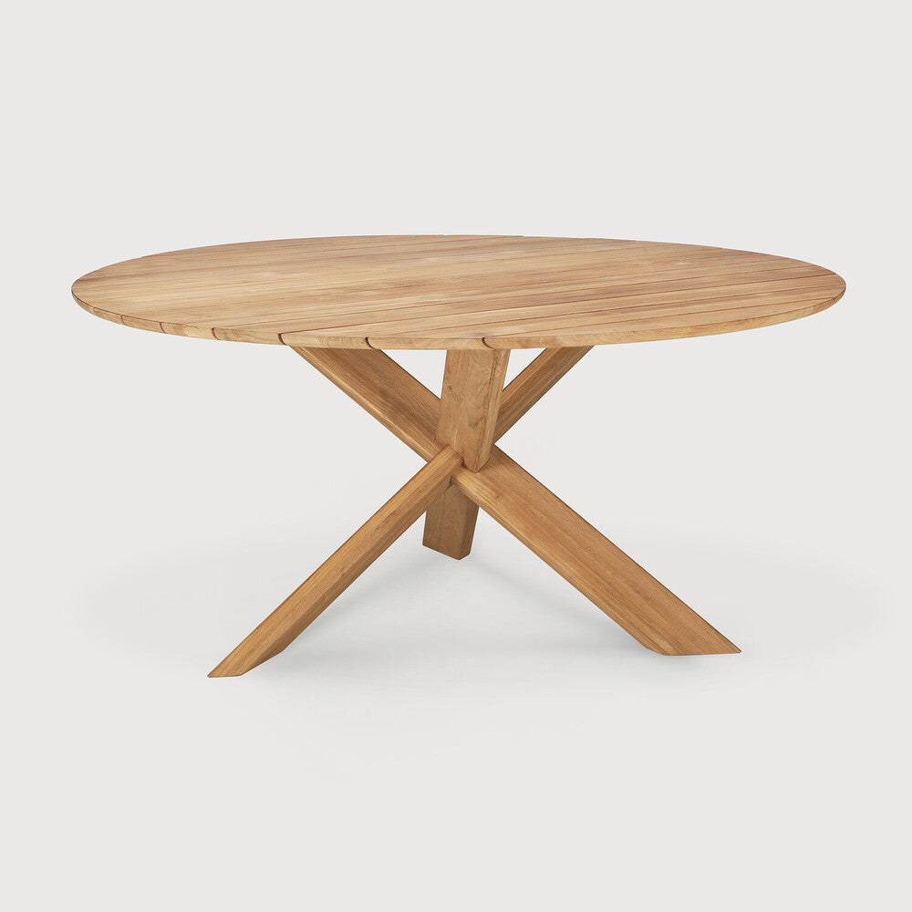 Circle Teak Outdoor Dining Table