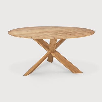 Circle Teak Outdoor Dining Table