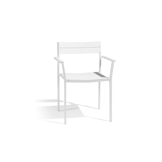 Metris Dining Armchair - White