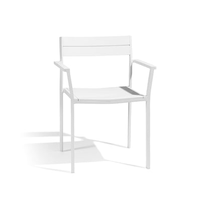 Metris Dining Armchair - White
