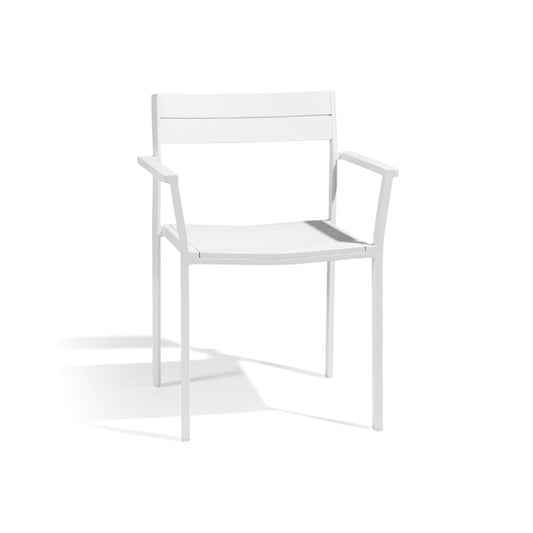 Metris Dining Armchair - White