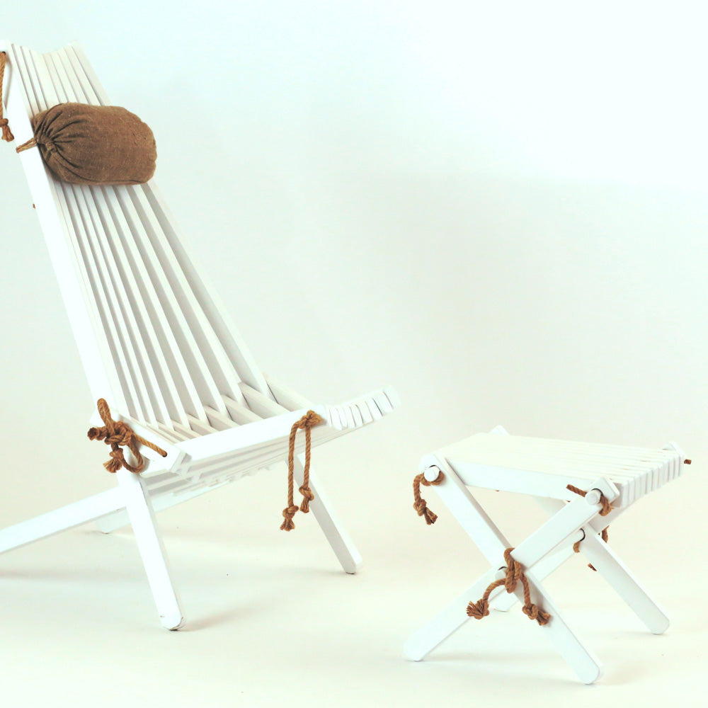 Lilli Foot Stool - Birch White