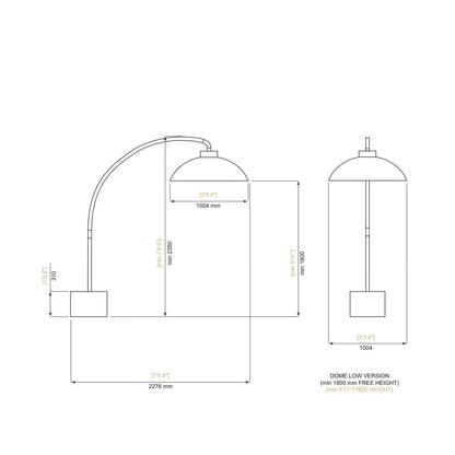 Dome Floorstanding Heater - Midnight