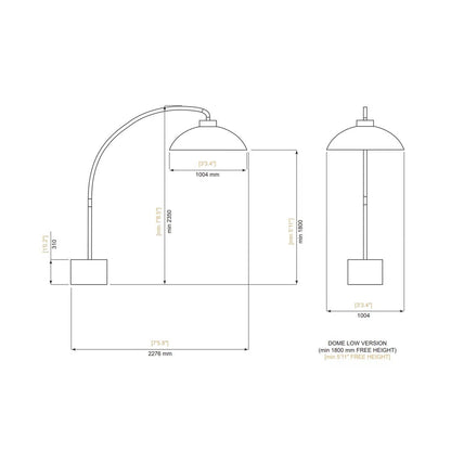 Dome Floorstanding Heater - Snow