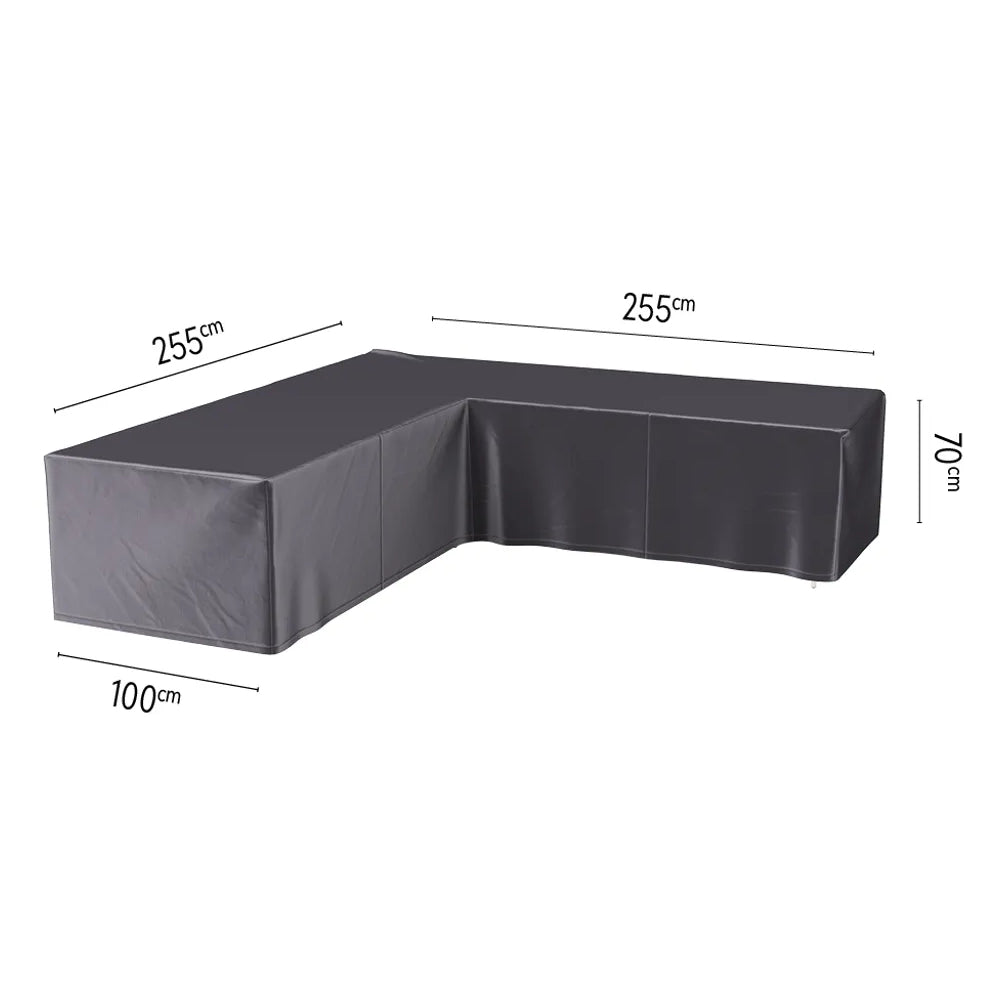 L-Shape Lounge Set Protective Cover 255 x 255 x 100 x 70 cm