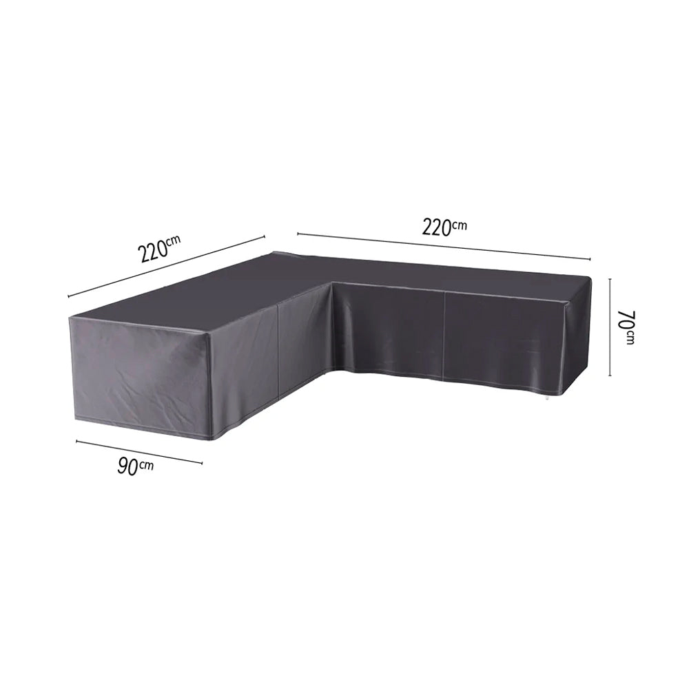 L-Shape Lounge Set Protective Cover 220 x 220 x 90 x 70 cm