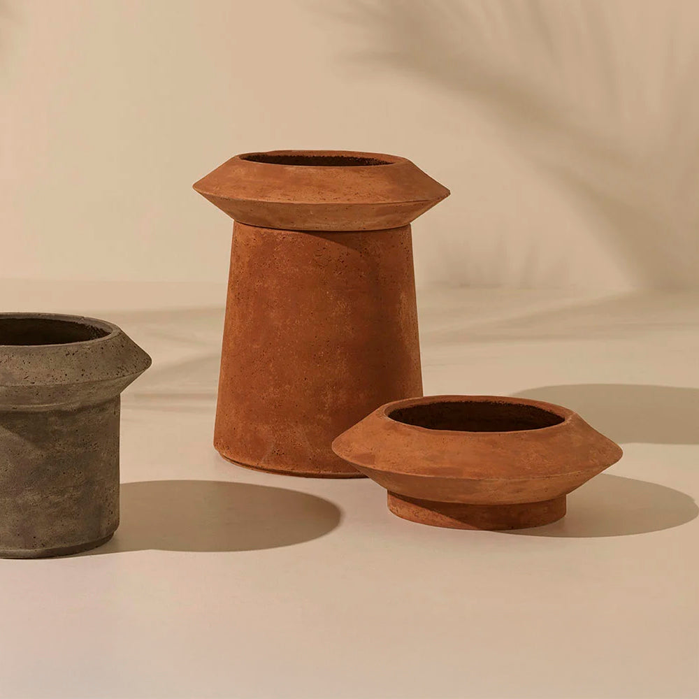 Agapantus Concrete Vase