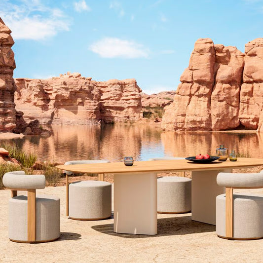 Dunes Dining Chair and Dove Dining Table Set