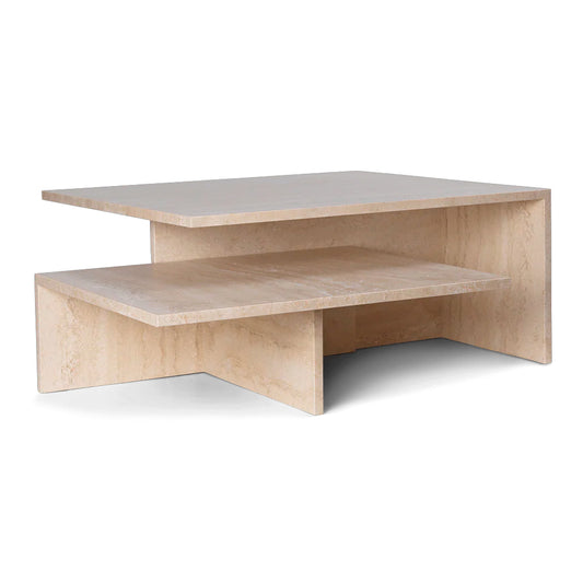 Distinct Grande Duo Tables - Travertine