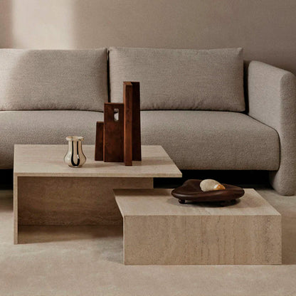 Distinct Grande Duo Tables - Travertine