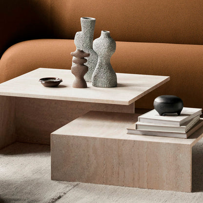 Distinct Grande Duo Tables - Travertine