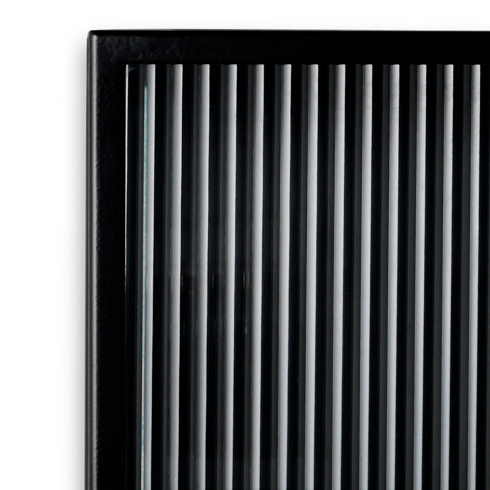 Haze Wall Cabinet - Reeded Glass - Black
