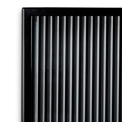 Haze Wall Cabinet - Reeded Glass - Black