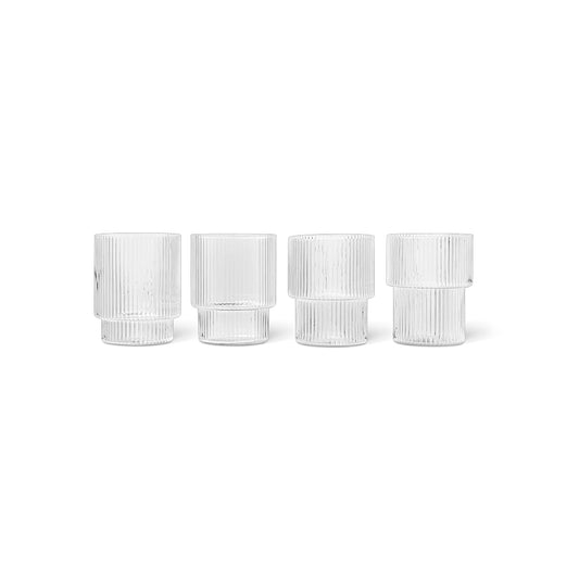 Ripple Glasses Set of 4 - Clear