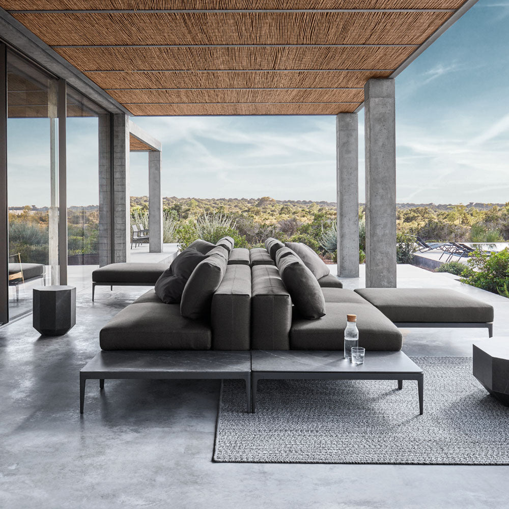 Grid End Table Unit - Ceramic | Meteor