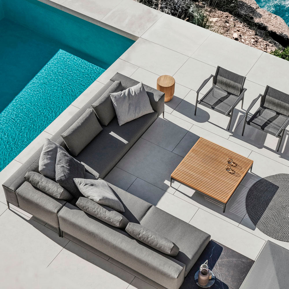 Grid End Table Unit - Ceramic | Meteor