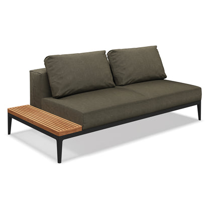 Grid End Table Unit - Teak | Meteor