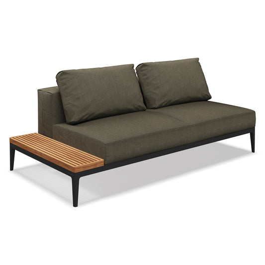 Grid End Table Unit - Teak | Meteor