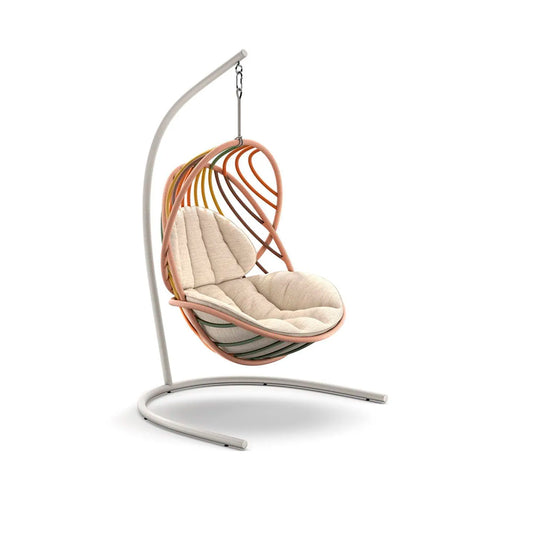Kida Hanging Lounge Chair with Base - Glow Touch