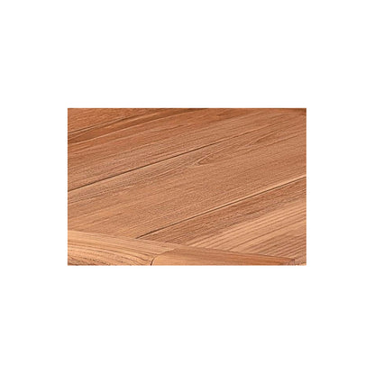 Mbrace Armchair with Teak Base - Chestnut