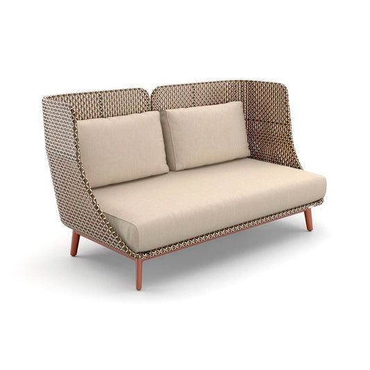 Mbarq 3-Seater High Backrest Sofa - Chestnut