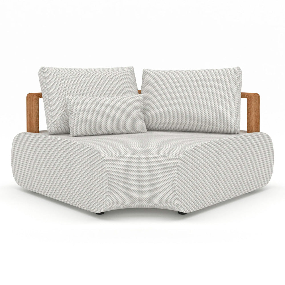 Pace Large Modular L-Sofa – Teak Natural | Siesta Taupe
