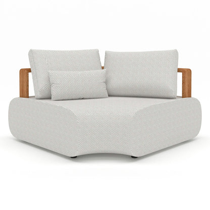 Pace Large Modular L-Sofa – Teak Natural | Siesta Taupe