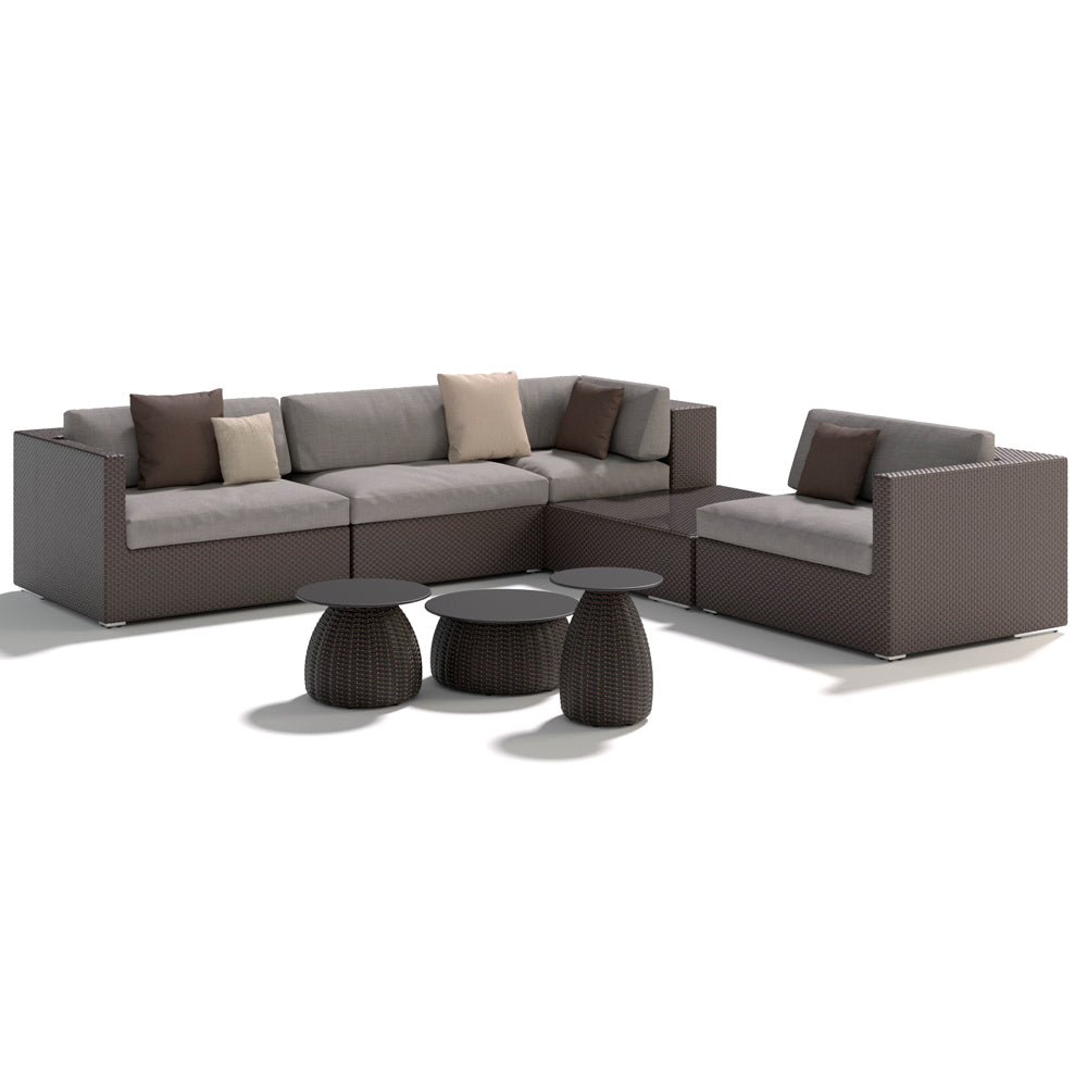Porcini Side Table Diam. 41,5 cm - Marrone