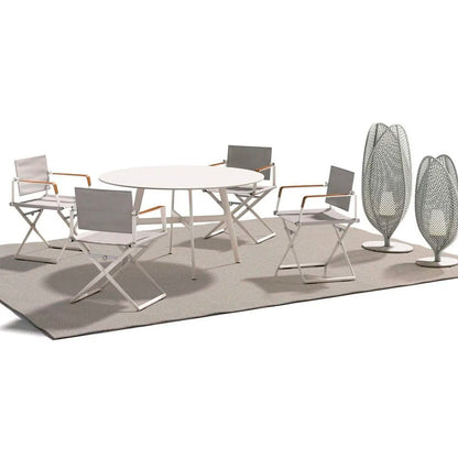 Seax Armchair with Teak-Finished Plywood - Sail Taupe