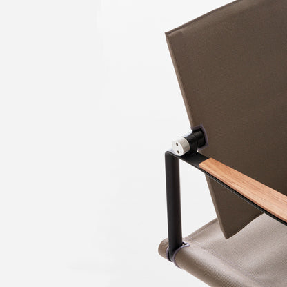 Seax Armchair with Teak-Finished Plywood - Sail Taupe