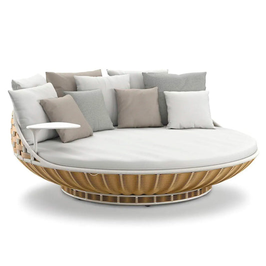 Swingrest Standing Lounger with Metal Table - Natural