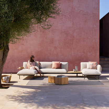 Senja Meridienne Regular Seat - Corner Arm High + Pouf