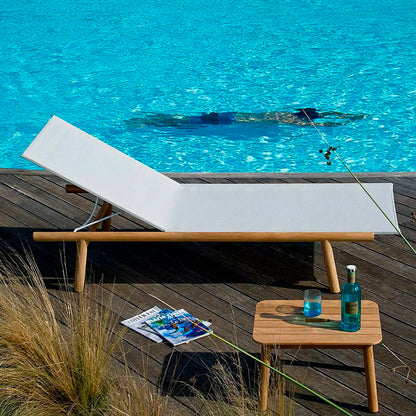 Pevero Sunlouger in Teak