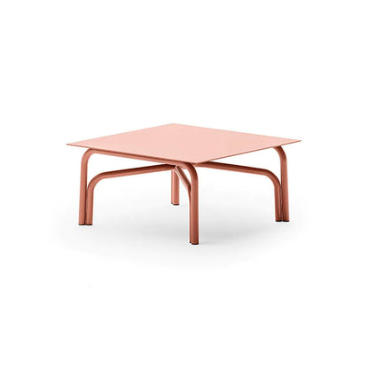 Salò Square Coffee Table in Aluminum